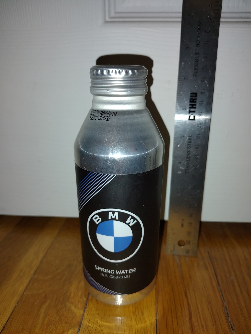 Genuine BMW Promotional Spring Water Aluminum Bottle 16 oz Sealed Collectible OE